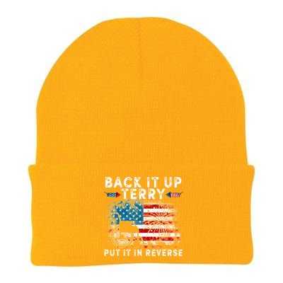 Back It Up Terry Put It In Reverse Firework 4th Of July Knit Cap Winter Beanie