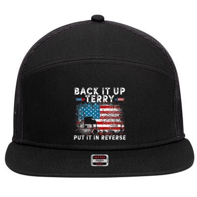 Back It Up Terry Put It In Reverse Firework 4th Of July 7 Panel Mesh Trucker Snapback Hat