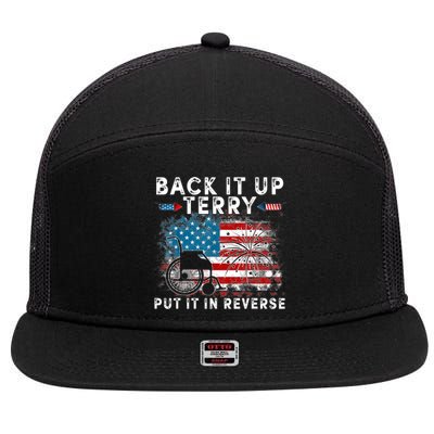 Back It Up Terry Put It In Reverse Firework 4th Of July 7 Panel Mesh Trucker Snapback Hat