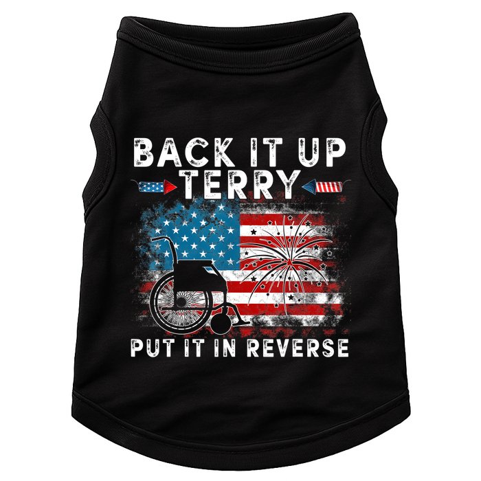 Back It Up Terry Put It In Reverse Firework 4th Of July Doggie Tank