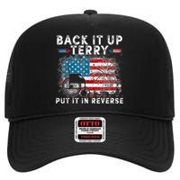 Back It Up Terry Put It In Reverse Firework 4th Of July High Crown Mesh Back Trucker Hat