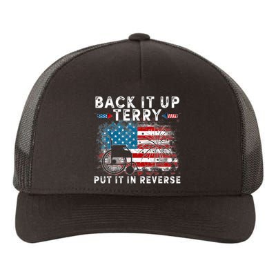 Back It Up Terry Put It In Reverse Firework 4th Of July Yupoong Adult 5-Panel Trucker Hat