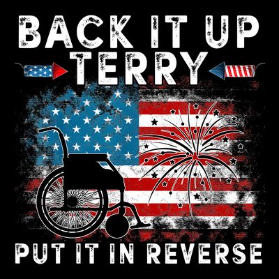 Back It Up Terry Put It In Reverse Firework 4th Of July T-Shirt