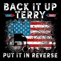 Back It Up Terry Put It In Reverse Firework 4th Of July T-Shirt