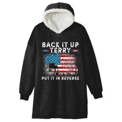 Back It Up Terry Put It In Reverse Firework 4th Of July Hooded Wearable Blanket