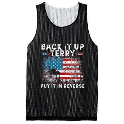 Back It Up Terry Put It In Reverse Firework 4th Of July Mesh Reversible Basketball Jersey Tank