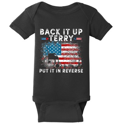Back It Up Terry Put It In Reverse Firework 4th Of July Baby Bodysuit