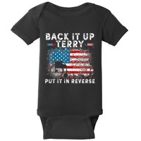 Back It Up Terry Put It In Reverse Firework 4th Of July Baby Bodysuit