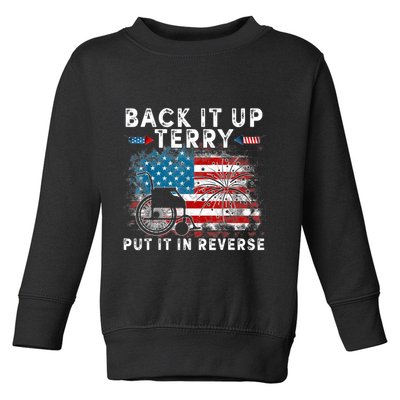Back It Up Terry Put It In Reverse Firework 4th Of July Toddler Sweatshirt