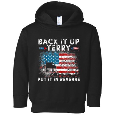 Back It Up Terry Put It In Reverse Firework 4th Of July Toddler Hoodie