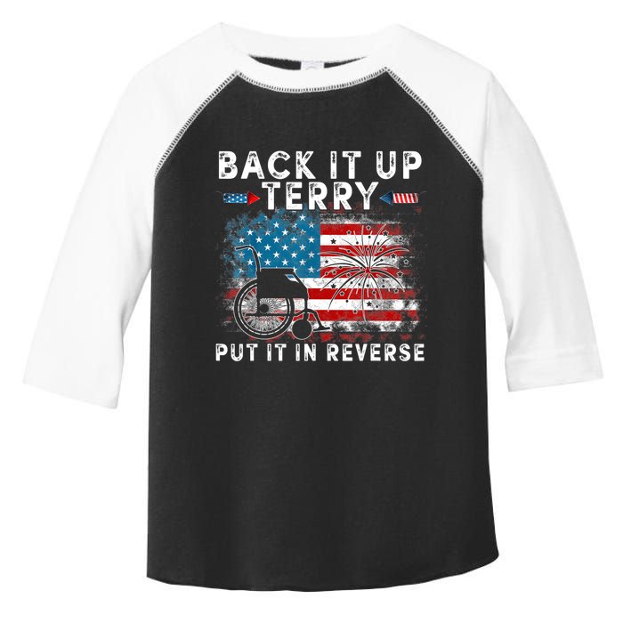 Back It Up Terry Put It In Reverse Firework 4th Of July Toddler Fine Jersey T-Shirt