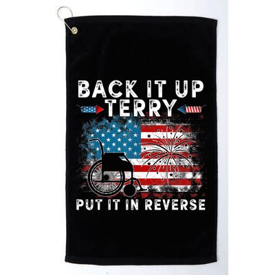 Back It Up Terry Put It In Reverse Firework 4th Of July Golf Towel