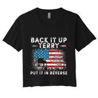 Back It Up Terry Put It In Reverse Firework 4th Of July Crop Top