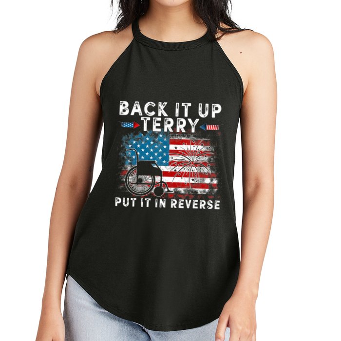 Back It Up Terry Put It In Reverse Firework 4th Of July Women's Perfect Tri Rocker Tank