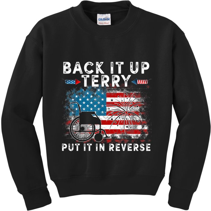 Back It Up Terry Put It In Reverse Firework 4th Of July Kids Sweatshirt