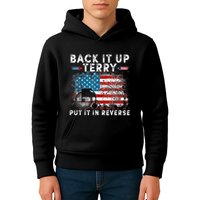 Back It Up Terry Put It In Reverse Firework 4th Of July Kids Hoodie