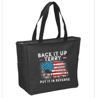 Back It Up Terry Put It In Reverse Firework 4th Of July Zip Tote Bag