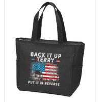 Back It Up Terry Put It In Reverse Firework 4th Of July Zip Tote Bag