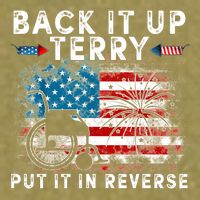Back It Up Terry Put It In Reverse Firework 4th Of July Garment-Dyed Women's Muscle Tee