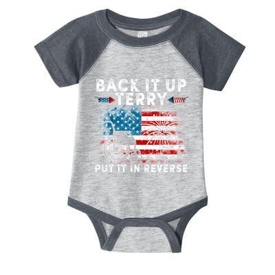 Back It Up Terry Put It In Reverse Firework 4th Of July Infant Baby Jersey Bodysuit