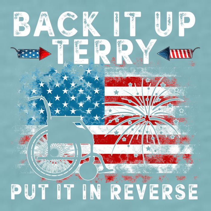 Back It Up Terry Put It In Reverse Firework 4th Of July Sueded Cloud Jersey T-Shirt