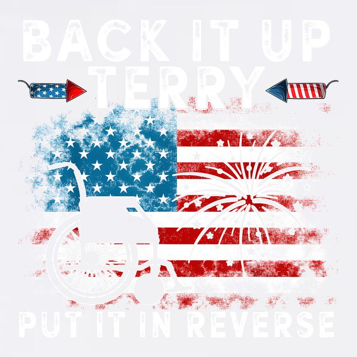 Back It Up Terry Put It In Reverse Firework 4th Of July Garment-Dyed Sweatshirt