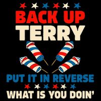 Back It Up Terry Put It In Reverse July 4th Fireworks Terry Flat Bill Trucker Hat