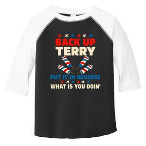 Back It Up Terry Put It In Reverse July 4th Fireworks Terry Toddler Fine Jersey T-Shirt