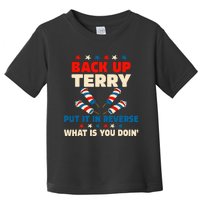 Back It Up Terry Put It In Reverse July 4th Fireworks Terry Toddler T-Shirt