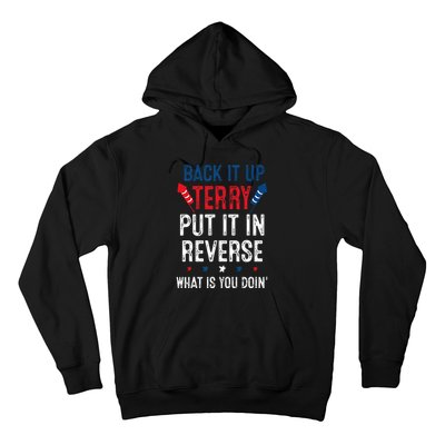 Back It Up Terry Put It In Reverse Fireworks Fun 4th Of July Hoodie