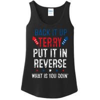 Back It Up Terry Put It In Reverse Fireworks Fun 4th Of July Ladies Essential Tank