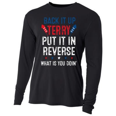 Back It Up Terry Put It In Reverse Fireworks Fun 4th Of July Cooling Performance Long Sleeve Crew