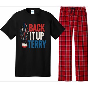 Back It Up Terry 4th Of July Funny Back It Up Terry Pajama Set