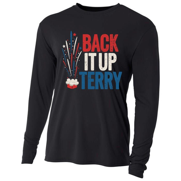 Back It Up Terry 4th Of July Funny Back It Up Terry Cooling Performance Long Sleeve Crew