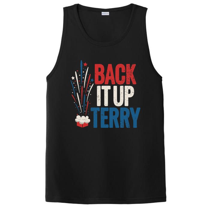 Back It Up Terry 4th Of July Funny Back It Up Terry PosiCharge Competitor Tank