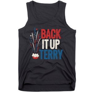 Back It Up Terry 4th Of July Funny Back It Up Terry Tank Top