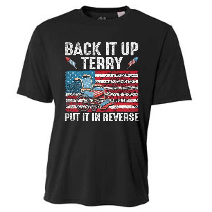 Back It Up Terry Put It In Reverse Firework Flag 4th Of July Cooling Performance Crew T-Shirt