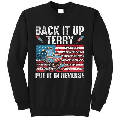 Back It Up Terry Put It In Reverse Firework Flag 4th Of July Sweatshirt