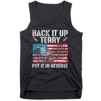 Back It Up Terry Put It In Reverse Firework Flag 4th Of July Tank Top