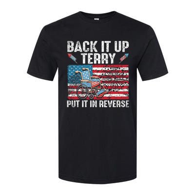 Back It Up Terry Put It In Reverse Firework Flag 4th Of July Softstyle CVC T-Shirt