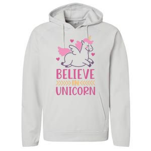 Believe In Unicorn Performance Fleece Hoodie