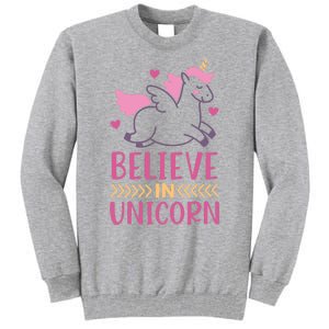 Believe In Unicorn Tall Sweatshirt