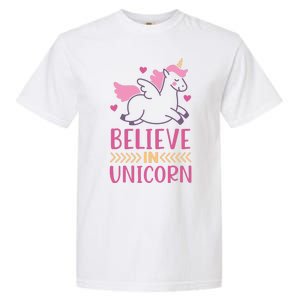 Believe In Unicorn Garment-Dyed Heavyweight T-Shirt