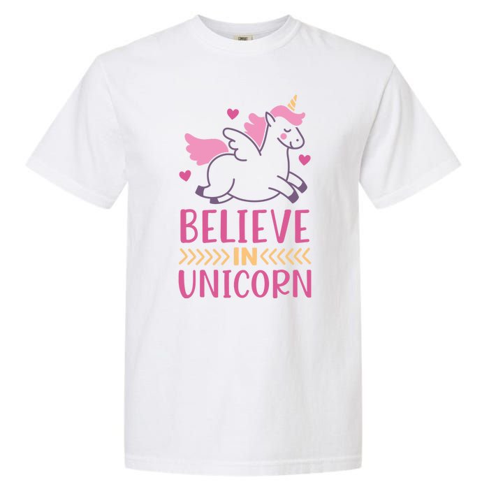 Believe In Unicorn Garment-Dyed Heavyweight T-Shirt