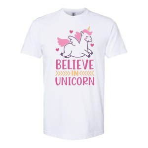 Believe In Unicorn Softstyle CVC T-Shirt