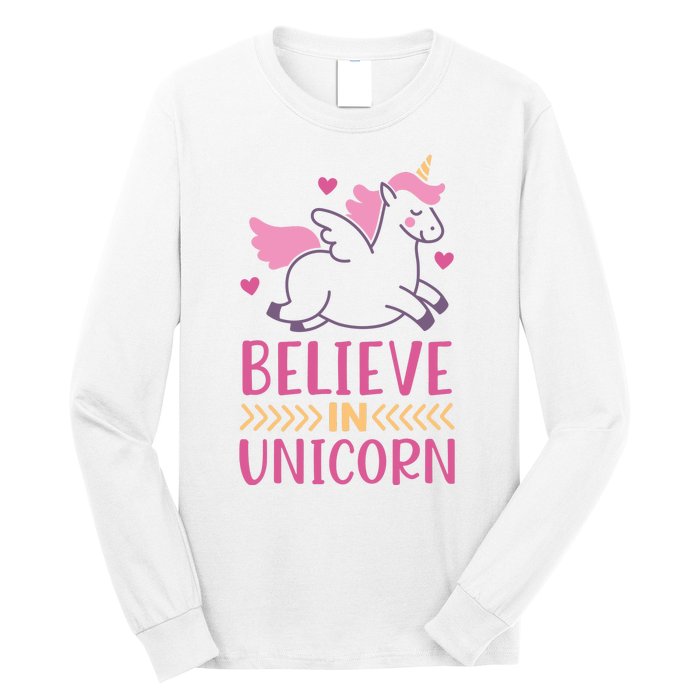 Believe In Unicorn Long Sleeve Shirt