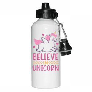 Believe In Unicorn Aluminum Water Bottle