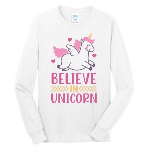 Believe In Unicorn Tall Long Sleeve T-Shirt