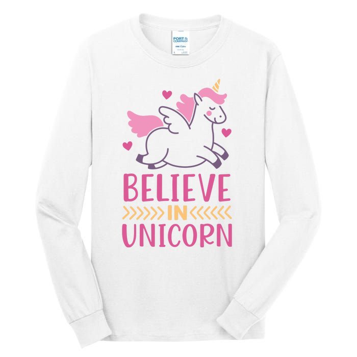 Believe In Unicorn Tall Long Sleeve T-Shirt