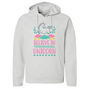 Believe In Unicorn Performance Fleece Hoodie